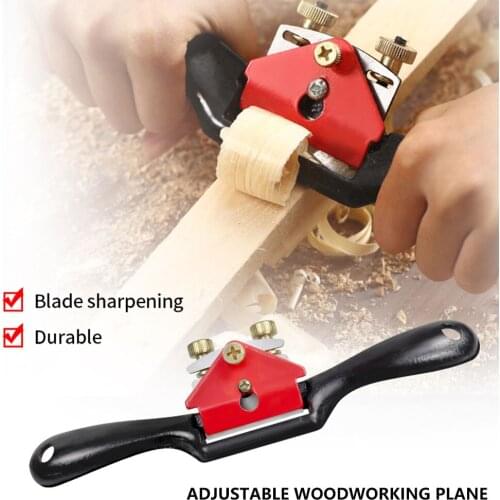 Woodworking Hand Planer Trimming Tools Woodcraft Metal Blade Spoke Shave Plane Adjustable Manual Woodworking DIY Hand Tool Shave