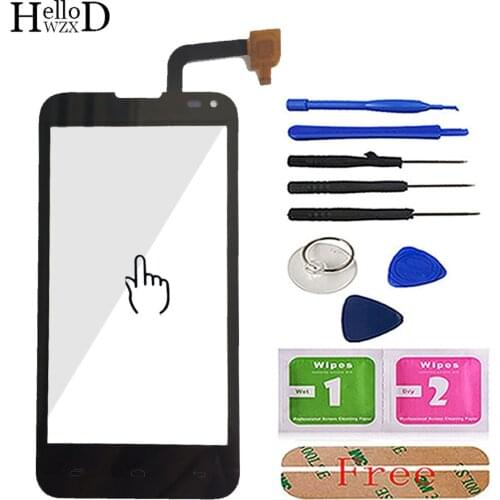 HighGlass TouchScreen For FLY IQ4415 4415 Touch Screen Front Glass Capacitive Digitizer Glass Sensor Parts + Tools Free Adhesive