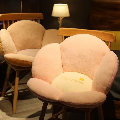 Nice 2 Sizes Colorful Flowers Plush Sofa Pillow Surrounded Flower Seat Cushion Stuffed for Indoor Floor Chair Birthday Gift