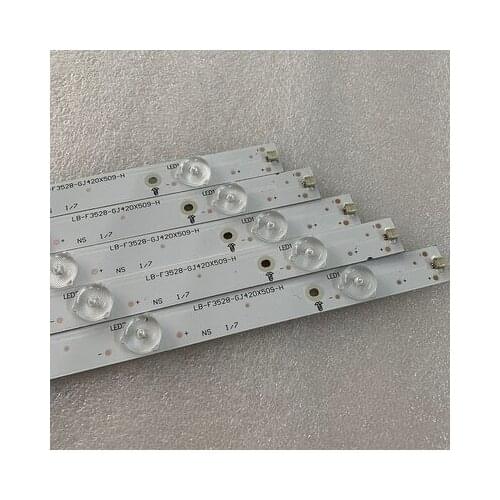 LED strip for AOC 42"TV LE42D3150/80 LB-F3528-GJ420X509-B LB-F3528-GJ420X509-H TPT420H2-DUJSG 42PFL1643/T3 825mm