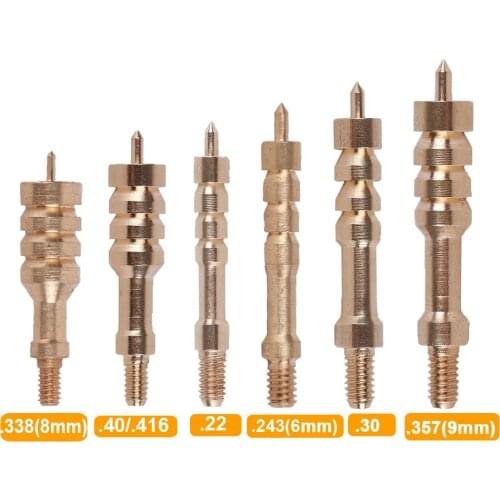 Hunting Gun Cleaning Brass Jag Tactical 8-32 Brush Head Gun Cleaning Kit Military 7.62mm/9mm/.22/.40/.45 Rifle Copper Cleaner