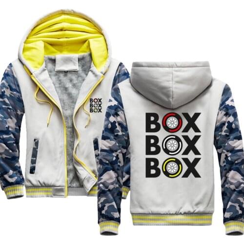 New Fashion Men Keep Warm Thick Hoodie Box Box Box F1 Tyre Hoodie Gift Sweatshirt Funny Casual Jacket Streetwear