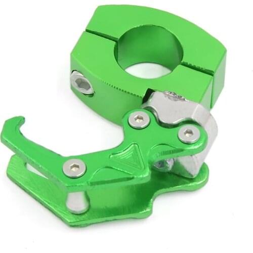 Uxcell a16032200ux0675 Universal Motorcycle Carry Bag Bottle Holder Hanger Aluminum Alloy Hook Green