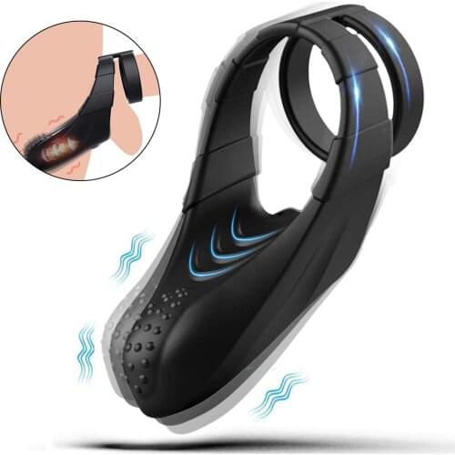 Penis Vibration Ring Cock Prostate Massager Delay Ejaculation Clitoris Stimulator Anal Beads Vibro Panties Sex Toys For Couples