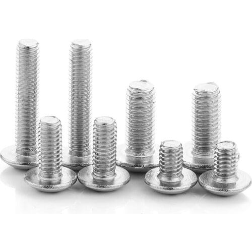 5-50pcs Cross Recessed Truss Head Machine Screws M3 M4 M5 M6 M8 Mushroom Big Flat Head Screw 304 Stainless Steel Philips Screw