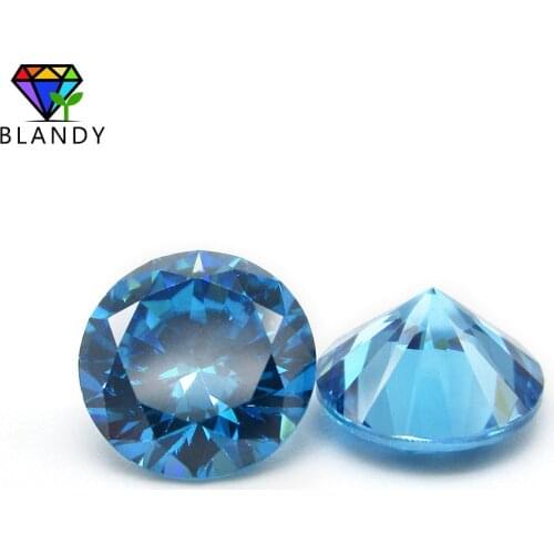 Seablue Cubic Zirconia 5A Quality 500pcs/lot 1.0mm Round Brilliant Cut Synthetic CZ Stone For Jewelry Free Shipping