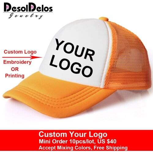 Factory Price! Free Custom LOGO Design Cheap 100% Polyester Men Women Baseball Cap Blank Mesh Adjustable Hat Adult Children Kids