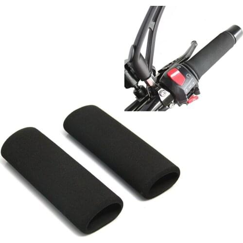1 pair High Motorbike Motorcycle Bicycle Foam Handlebar Cover Grips Smooth Soft Rubber Handlebar handlebar cover handle bar end