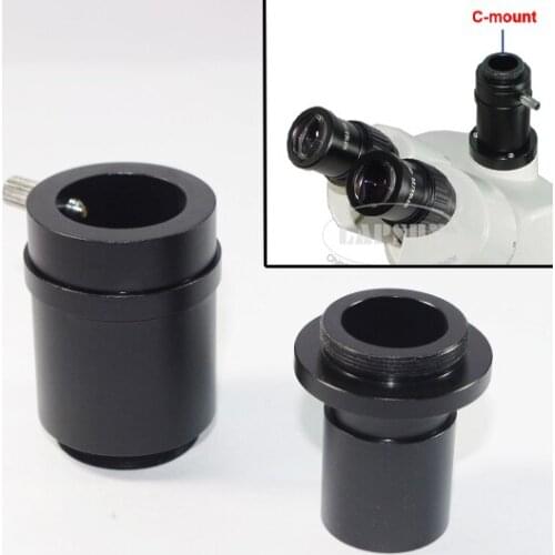 1pcs 1X C-Mount to Trinocular Microscope Ring Adapter CTV M28 Glass Lens for C-mount CCD CMOS Video Camera Microscope