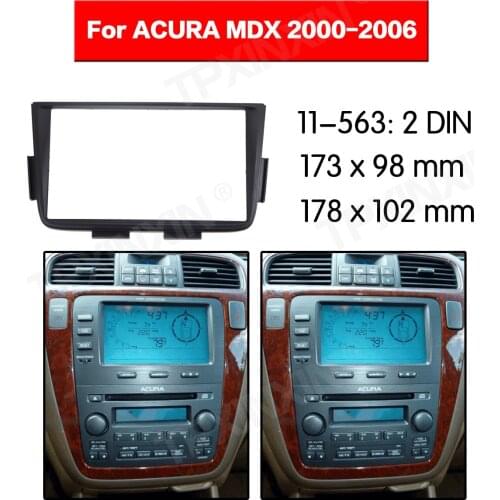 11-563 Car radio Frame Panel for ACURA MDX 2000-2006 Radio Stereo Fascia Panel Frame Adaptor Fitting Kit 2DIN