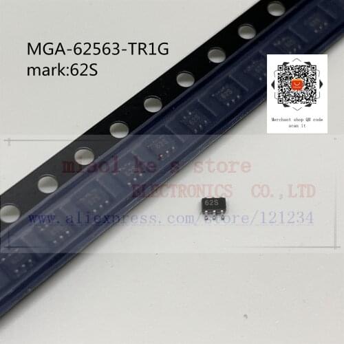 [ 5pcs-10pcs] 100%New original; MGA-62563-TR1G MGA-62563 62563 mark:62S - IC AMP 100MHZ-3GHZ SOT363 SC70