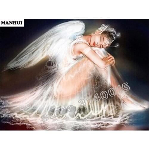 Diamond Embroidery Diy Needlework 5D Diamond Painting Cross Stitch Angel beauty Pattern Spuare Rhinestone BEF044