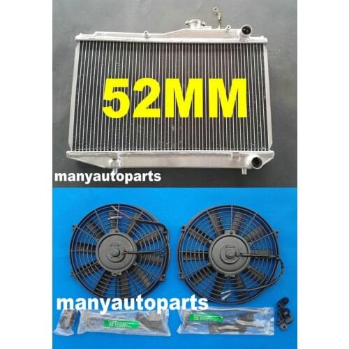 52MM ALUMINUM RADIATOR FOR TOYOTA COROLLA AE86 4AGE GTS Manual 1983-1987 + FAN