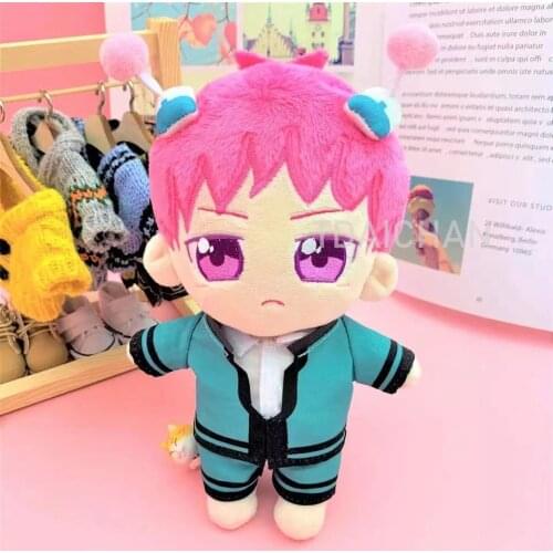 Anime The Disastrous Life of Saiki K. Saiki Kusuo Cosplay Cute Plush Stuffed Change Dolls Toy Doll Plushie Clothes Gifts 20cm