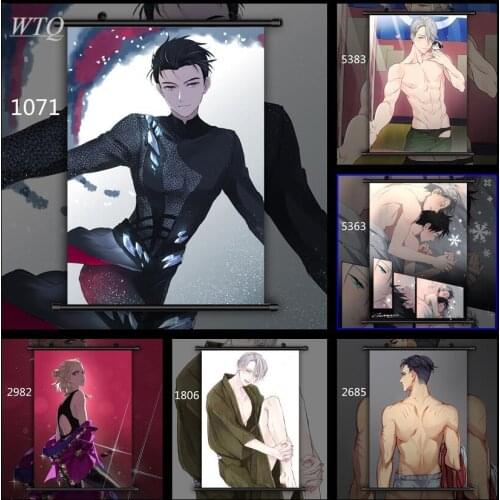 Yuri on Ice Victor Nikiforov Yuri Plisetsky Tanbi BL Anime Posters Canvas Painting Wall Decor Posters Wall Art Picture Home Deco