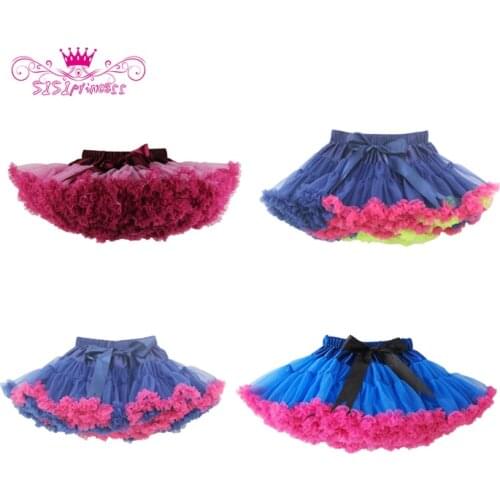 Free Shipping Hot Sale Baby girls fluffy chiffon tutu pettiskirts Girls princess skirt Ballet dance tutu skirt for 2-10 years