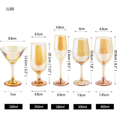 Wine Glass Gold Painting Goblet Glasses Champagne Flutes Cups Home Party Wedding Cocktail Glasses Juice Cup