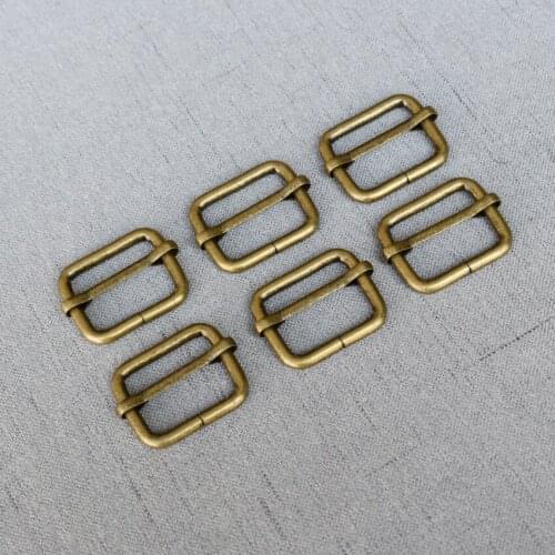 Bronze 10 pieces 25mm Metal Heavy Duty Thickness Shoulder Leather Bag Strap Belt Adjust Tri-glide DIY Accessories