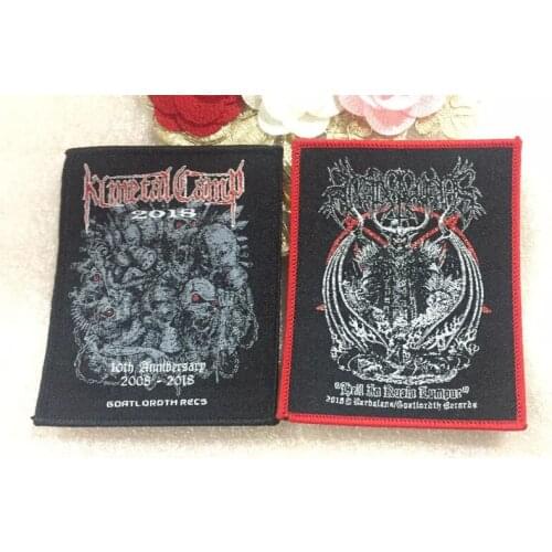 Customized cloth patch woven patches Iron on Badges custom logo / custom design over-locking patches for Coats Jeans Backpack