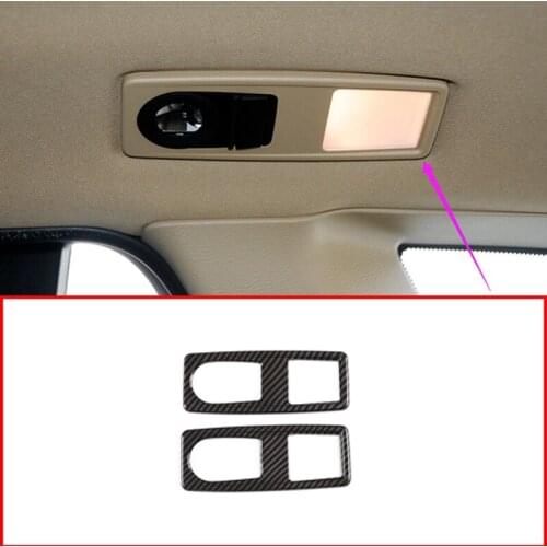 Carbon Fiber Style ABS Car Rear Row Reading Lamp Frame For BMW X1 E84 2011-2015