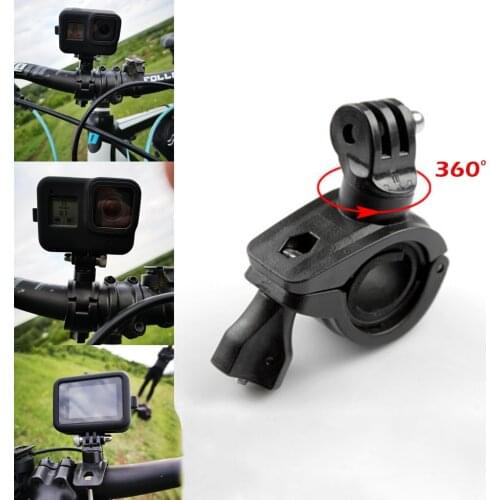 Action camera mount For go pro accessories Bicycle Motorcycle Bracket Mount Clip For gopro hero 8/7/6/5/4/3+/3/2 black
