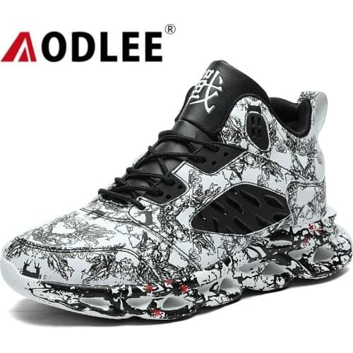 Shoes Men Sneakers Fashion Men Graffiti Chunky Sneakers Comfortable Casual Shoes Male Outdoor Walking Footwear Tenis Masculino