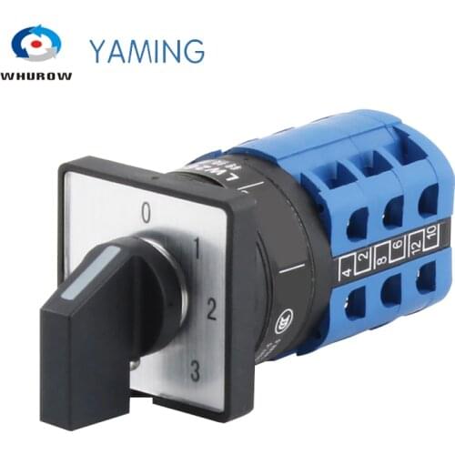LW26-10/3 Universal Transfer Selector 10amp Three Levels Poles Section Rotary Power Supply Multi Positions Rotary Cam Switch