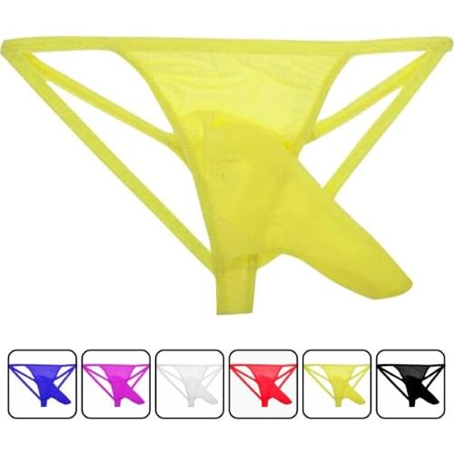 Gay Thongs G-Strings Bikini 2019 Cheap Mens Pouch Briefs Shorts Punching Bag Man Fashion Sexy Gay Underwear Backless Jockstrap