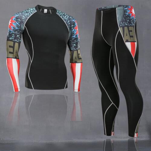Men and women training jogging suit womens tracksuits rash guard mma compression suit gym clothing men sports suit 4xl
