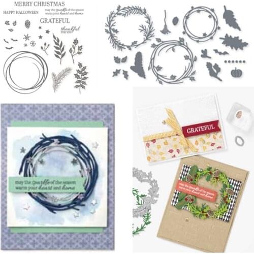 New Sparkle The Season Clear Stamps or Metal Cutting Dies Sets for DIY Craft Making Greeting Card Scrapbooking