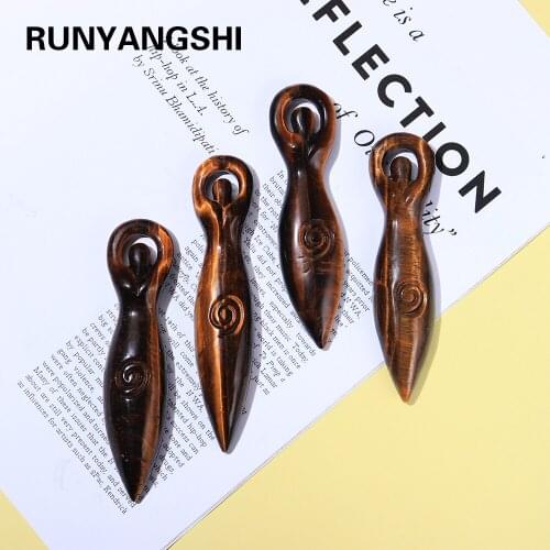 Natural Mineral gem stone Yellow Tiger Eye Crystal Crafts Statue of liberty sculpture for Home Decoration Ornaments DIY Gift