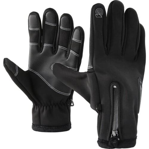 Windstopers Gloves Outdoor Sports Cycling Climbing Full Finger Touch Screen Unisex Gloves Anti Slip Thermal Warm Glove