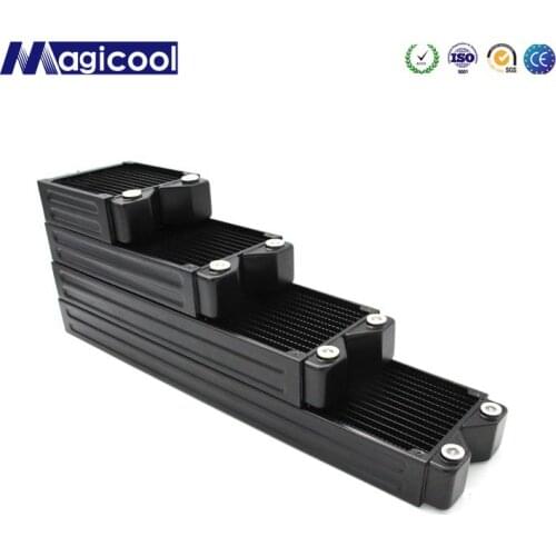 Magicool G2 Black 45mm Thick 120mm 240mm 360mm 480mm Copper Radiator Computer Water Cooling Heat Sink G1/4 "M3