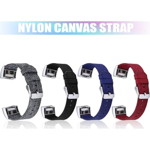 For Fitbit Charge 2 Smart Watch Wristband Replacement Nylon Canvas Wrist Strap Men Women Adjustable Fashion Sport Watch Band