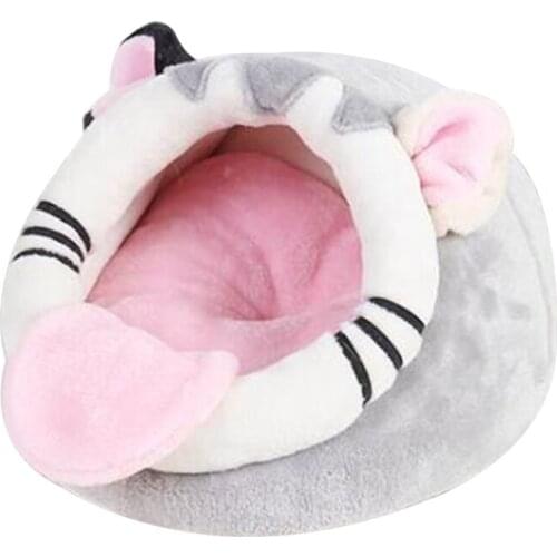 Cute Hamster House Cage Pet Dog Cat Winter Warm Sleeping Bed Squirrel Soft Nest