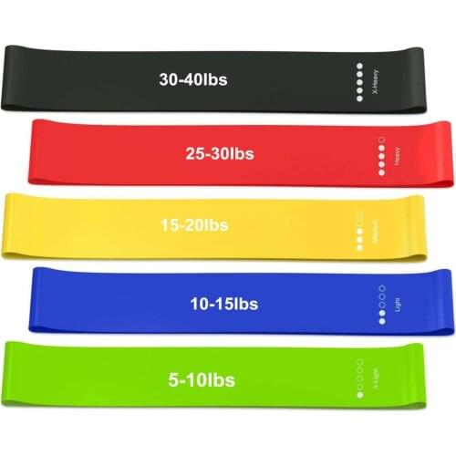Training Fitness Gum Exercise Gym Strength Resistance Bands Wide Pilates Sport Fabric Rubber Fitness Bands Workout Equipment