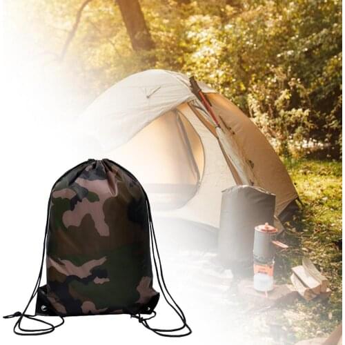 Camouflage backpack men Waterproof Drawstring Gym Sport Fitness Bag Foldable Backpack Hiking Camping Pouch Beach Swimming Bag