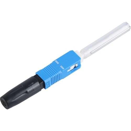 Fiber Optic Fusion Head SC/UPC Carrier Grade Square Fusion Splicing Quick Connector Leather Wire Heat Shrinkable Tube