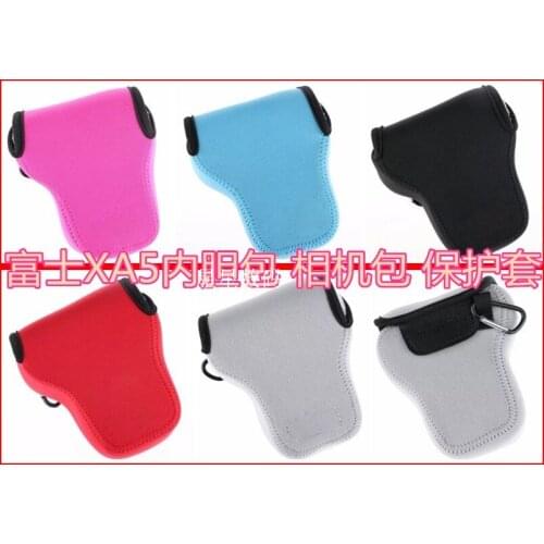Protective Neoprene Soft Inner Camera Bag Case Cover For Fuji Fujifilm XA5 X-A5 Camera Pouch Black/Grey/Blue/Pink/Red