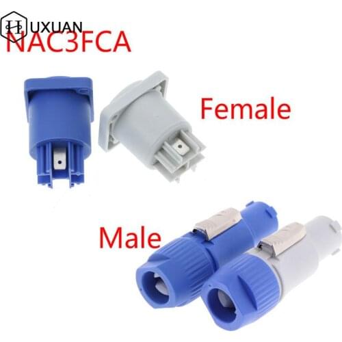 1PC Powercon Connector 3 Pins 20A 250V NAC3FCA NAC3FCB Male Plug For Electric Drill LED Screen Stage Lighting Power Connecting