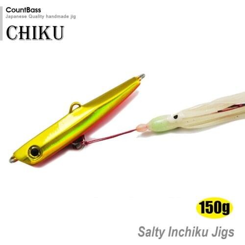 150g 5.3oz Japanese Style Inchiku Jigs with Octopus Assist Hook, Squid Jigging, Saltwater Bottom Ship Snapper Fishing Lure