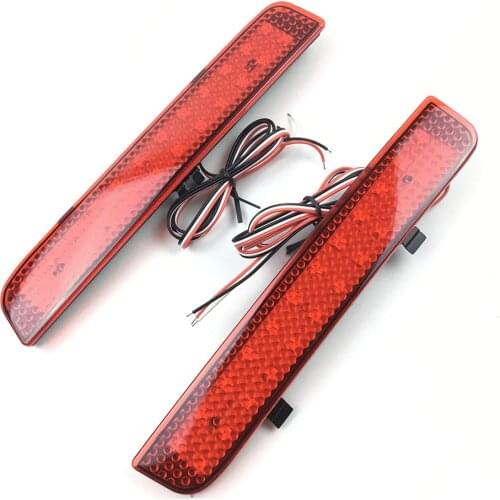 2x LED Rear Bumper Reflector Light Car Driving Brake Light 24 LED For Land Rover L322 2003-2012 /Freelander 2 / LR2 08-13