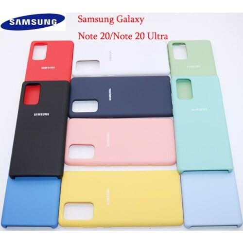 2020 NEW Original Samsung Liquid Soft Silicone Case Cover for Samsung Galaxy Note 20 Note 20 Ultra SM-N985 Anti-knock Back Cover
