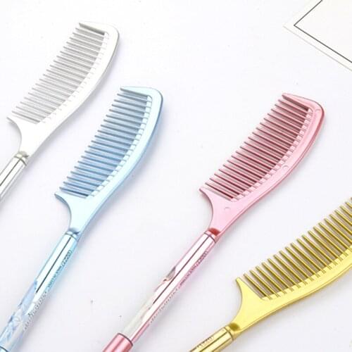 48pcs/pack Creative Comb Style Gel Pen Students Water Ink Signing Pen School Office Creative Stationery Promotion Gift