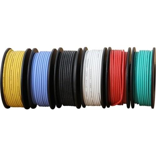 5m / Lot Electrical Wire UL1007 18AWG PVC Insulator Tinned Copper Stranded electronic Wire 300V Hook-up eletric Wire for DIY