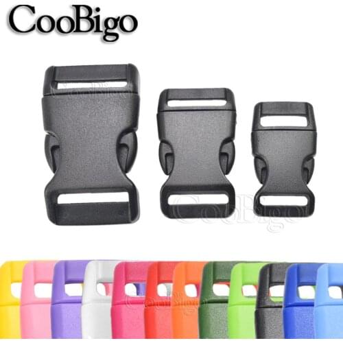10pcs Colorful 5/8" 3/4" 1" Contoured Side Release Buckles Paracord Bracelets Project Dog Collar Belt Backpack Strap Accessories