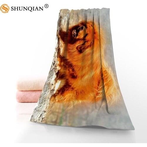 Customize Your Pet And Tibetan Mastiff 35x75cm Daily Exercise Fitness Fast Dry Face Microfiber Towel