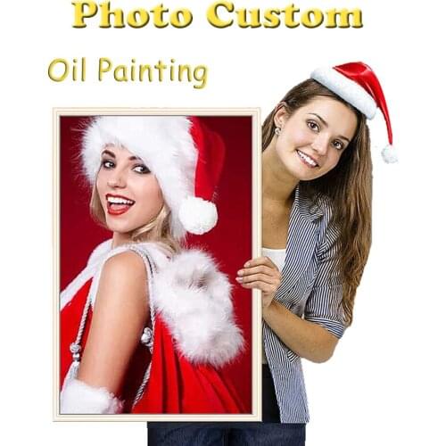 Oil Painting By Numbers Photo Custom Paint Pictures Drawing Canvas Coloring By Number Children Family DIY Gift Home Decoration