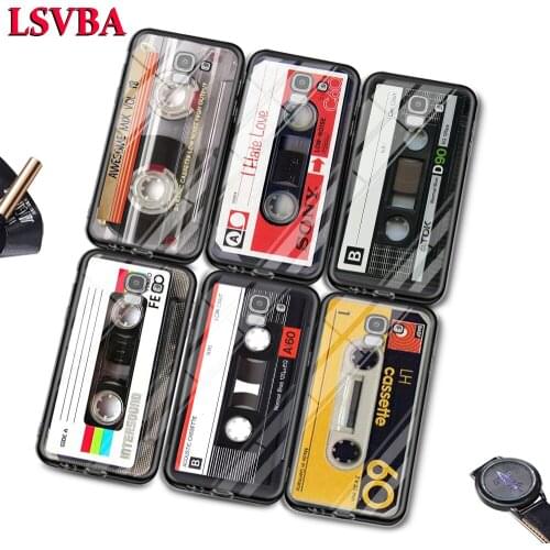 Classical Old Cassette For Samsung Galaxy J2 J3 J4 J5 J6 J7 Plus Core 2018 2017 2016 Super Bright Glossy Phone Case Cover