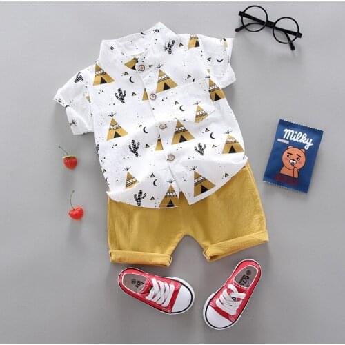 Summer Baby Boys Suit Baby Clothing Set for Boys Casual Clothes Set Top Shorts Infant Sport Suits Kids Clothes